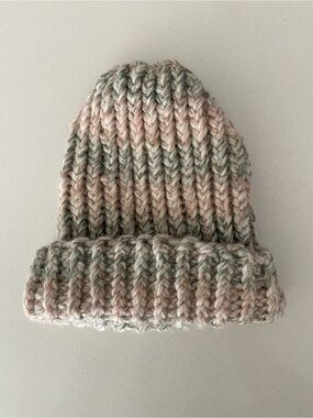 Chunky Ribbed Hand Knit Beanie